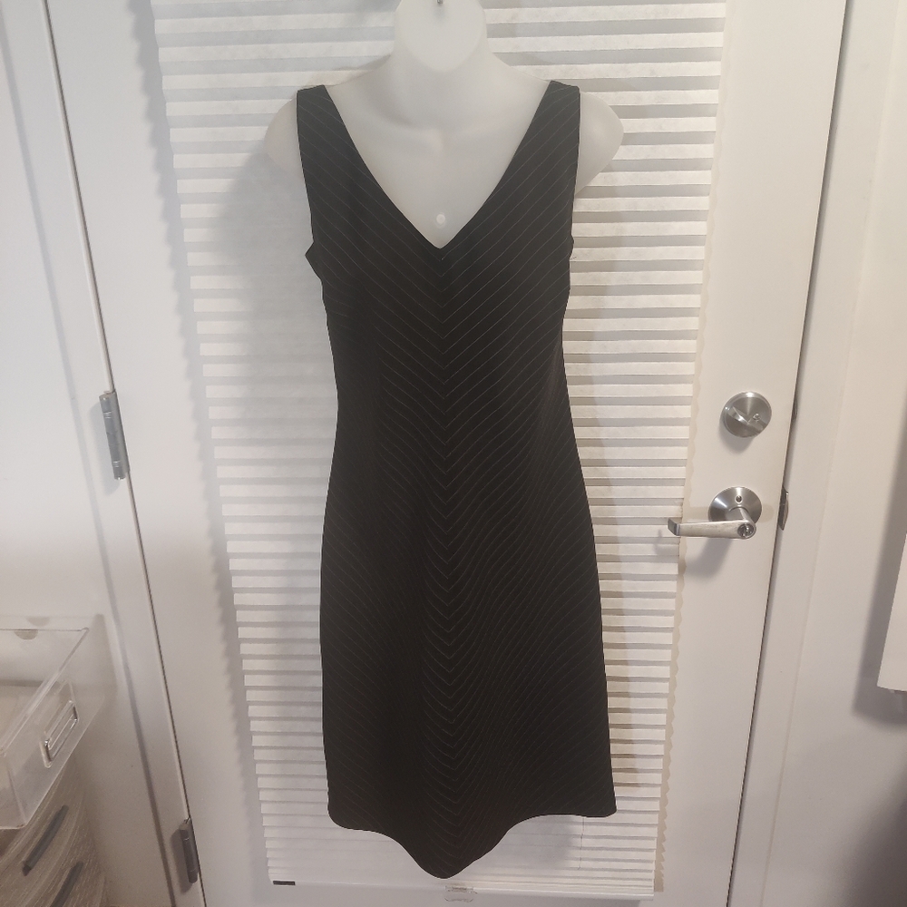 Classic Pinstriped Dress